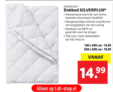 Meradiso   dekbed folder aanbieding bij  Lidl - details