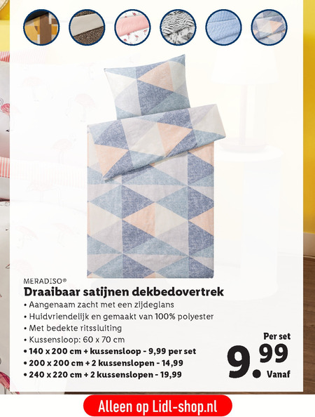 Meradiso   dekbedovertrek folder aanbieding bij  Lidl - details