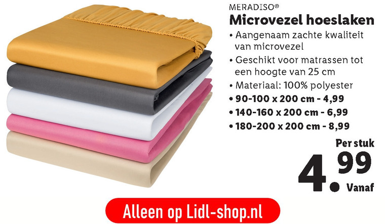 Meradiso   hoeslaken folder aanbieding bij  Lidl - details