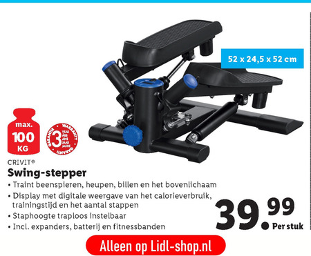 Crivit sports   swingstepper folder aanbieding bij  Lidl - details