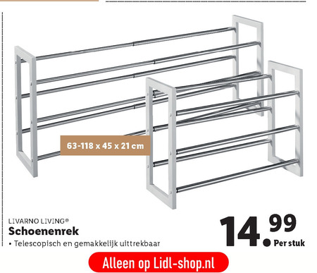 Livarno   schoenenrek folder aanbieding bij  Lidl - details