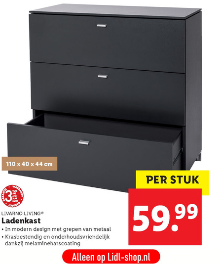 Livarno   ladekast folder aanbieding bij  Lidl - details