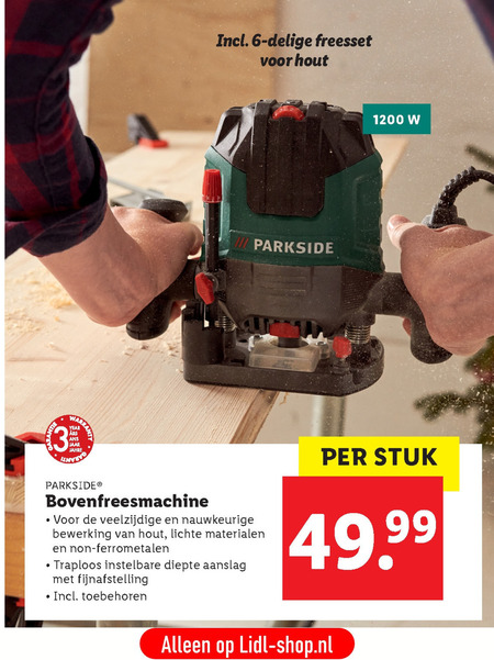 Parkside   bovenfrees folder aanbieding bij  Lidl - details