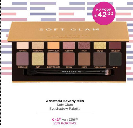 Anastasia Beverly Hills   oogschaduw folder aanbieding bij  Ici Paris XL - details