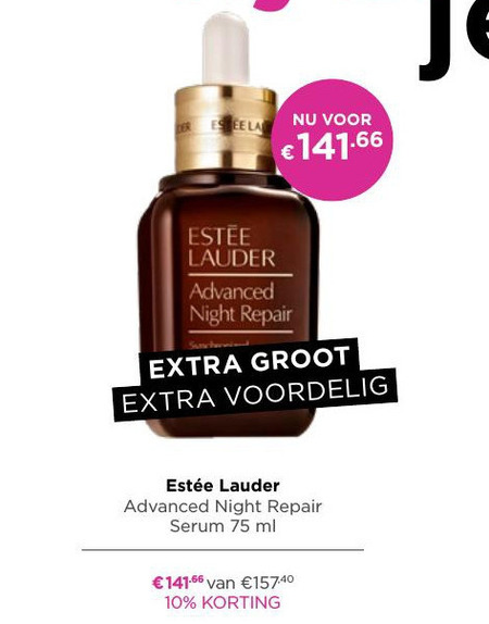 Estee Lauder   nachtcreme folder aanbieding bij  Ici Paris XL - details