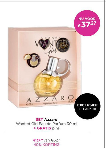 Azarro   parfum geschenkset folder aanbieding bij  Ici Paris XL - details