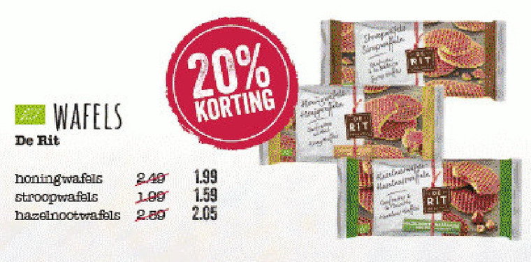 De Rit   stroopwafels folder aanbieding bij  EkoPlaza - details