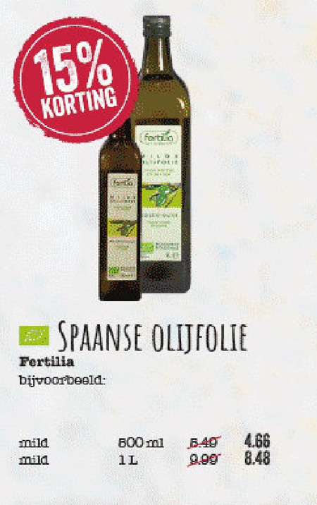 Fertilia   olijfolie folder aanbieding bij  EkoPlaza - details