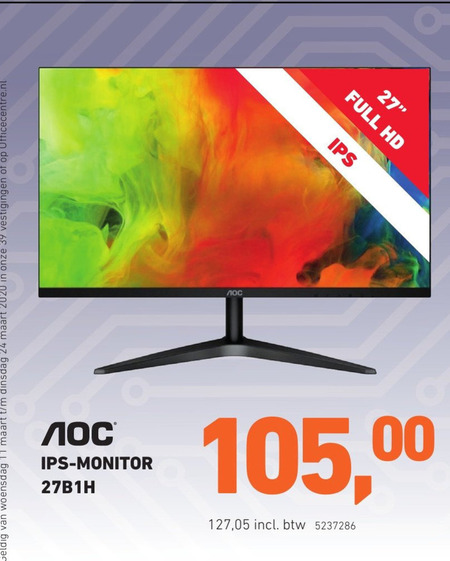 AOC   monitor folder aanbieding bij  Office Centre - details