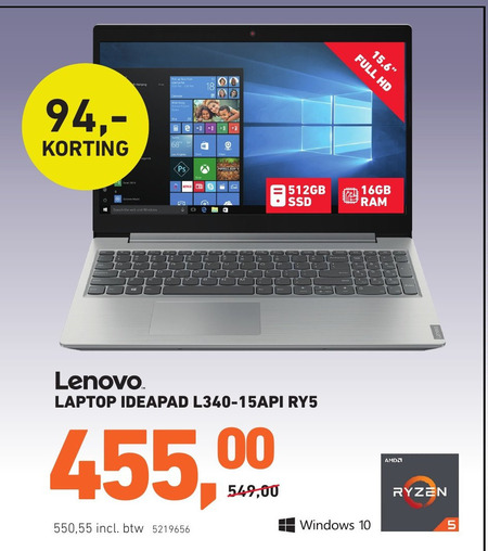 Lenovo   notebook folder aanbieding bij  Office Centre - details