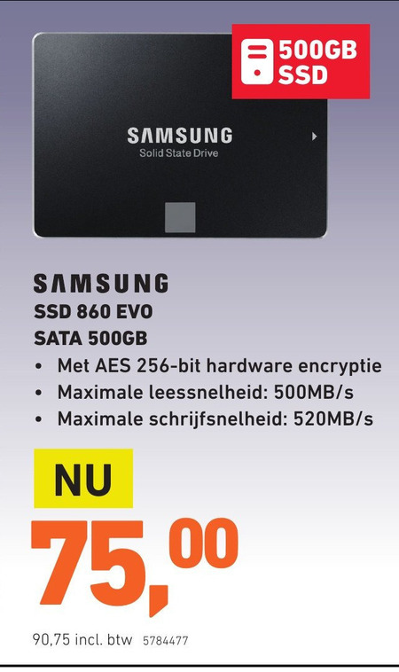 Samsung   ssd harde schijf folder aanbieding bij  Office Centre - details