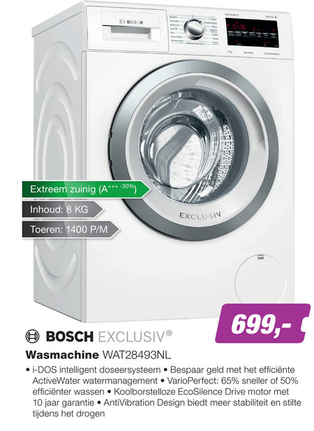 Bosch   wasmachine folder aanbieding bij  EP Electronic Partner - details