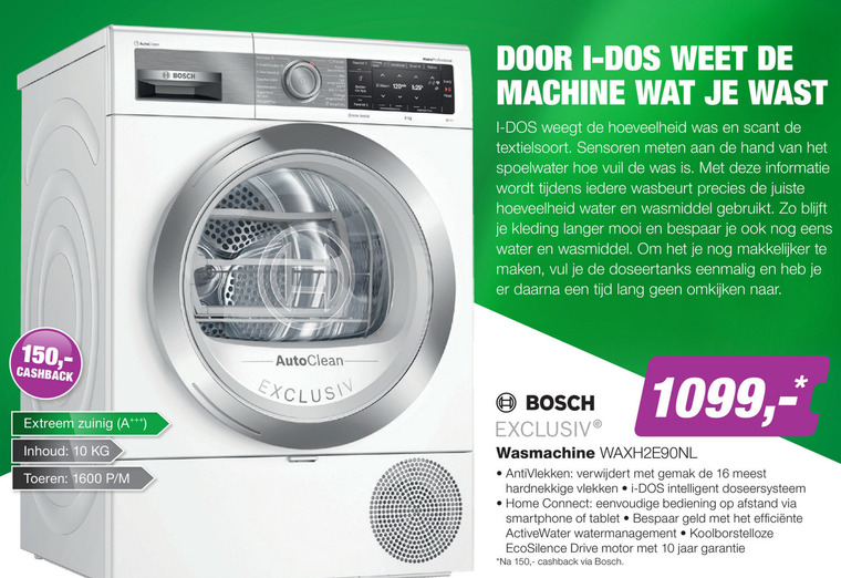 Bosch   wasmachine folder aanbieding bij  EP Electronic Partner - details