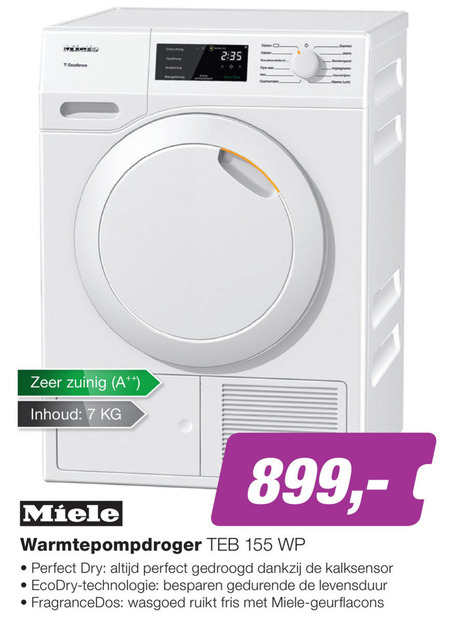 Miele   warmtepompdroger folder aanbieding bij  EP Electronic Partner - details