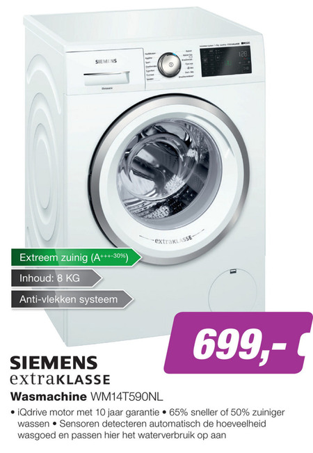 Siemens   wasmachine folder aanbieding bij  EP Electronic Partner - details