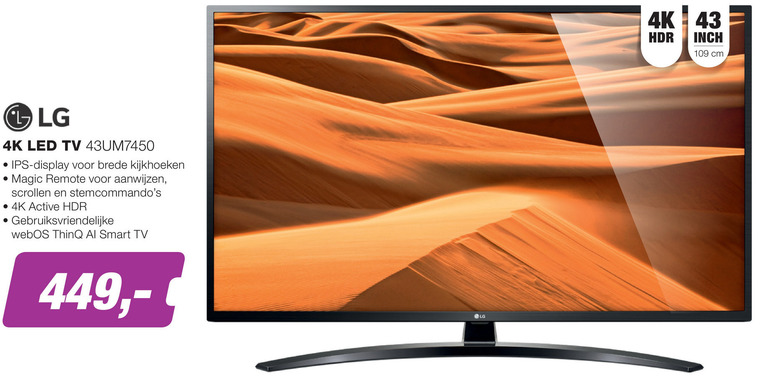 LG   4k ultrahd televisies folder aanbieding bij  EP Electronic Partner - details