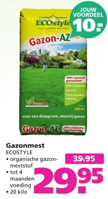 Ecostyle   gazonmest folder aanbieding bij  Ranzijn Tuin en Dier - details