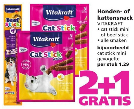 Vitakraft   kattensnacks, kattenvoer folder aanbieding bij  Ranzijn Tuin en Dier - details