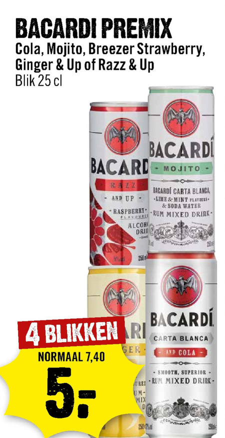 Bacardi   mixdrank folder aanbieding bij  Dirck III - details