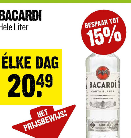 Bacardi   rum folder aanbieding bij  Dirck III - details