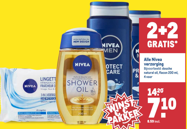 Nivea   gezichtsreiniging, douchegel folder aanbieding bij  Makro - details