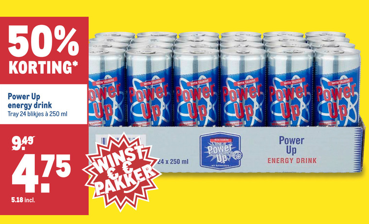 Power Up   energiedrank folder aanbieding bij  Makro - details