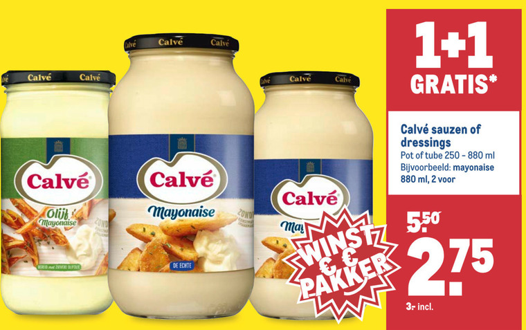 Calve   dressing, snacksaus folder aanbieding bij  Makro - details