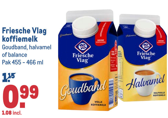 Friesche Vlag   koffiemelk folder aanbieding bij  Makro - details