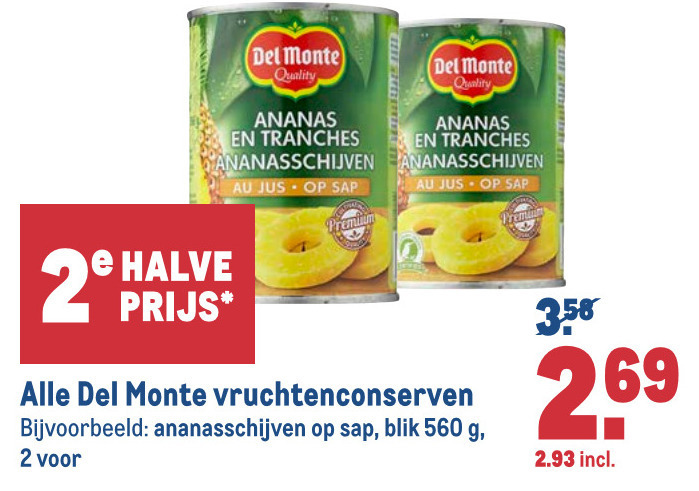 Del Monte   fruitconserven folder aanbieding bij  Makro - details