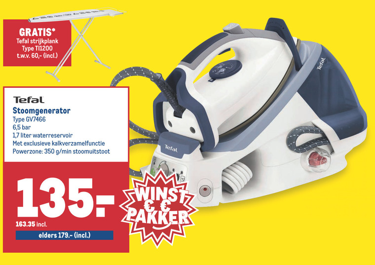 lekken Republiek boot Tefal stoomstrijksysteem folder aanbieding bij Makro - details