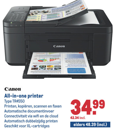 Canon   all-in-one printer folder aanbieding bij  Makro - details