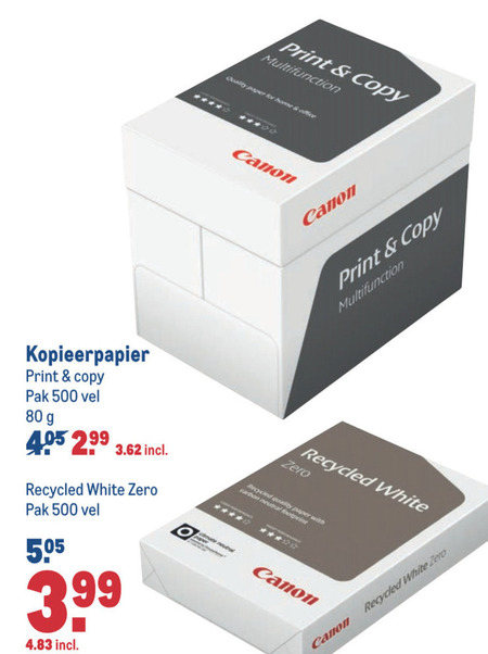 Canon   printerpapier folder aanbieding bij  Makro - details