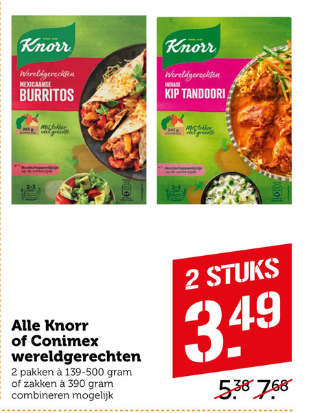 Knorr   maaltijdmix folder aanbieding bij  Coop - details