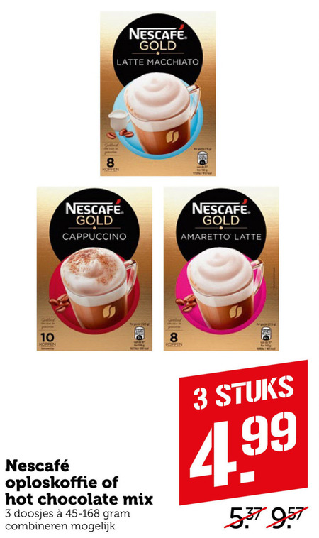 Nescafe   chocolademelk, oploskoffie folder aanbieding bij  Coop - details