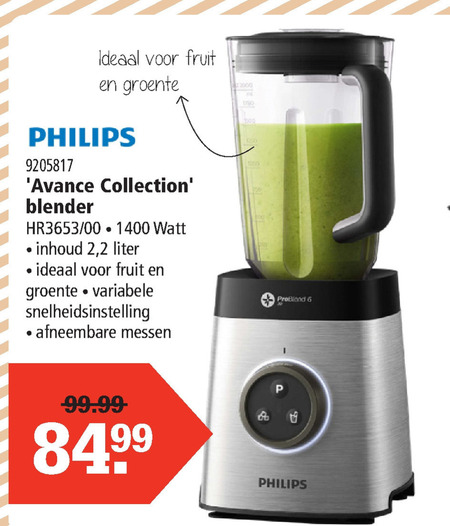 Philips   blender folder aanbieding bij  Marskramer - details