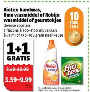 Robijn   luchtverfrisser, wasmiddel folder aanbieding bij  Poiesz - details