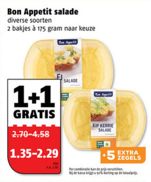 Bon Appetit   salade folder aanbieding bij  Poiesz - details