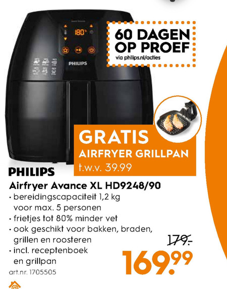 Philips   friteuse folder aanbieding bij  Blokker - details