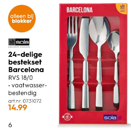 bestekset aanbieding bij Blokker - details