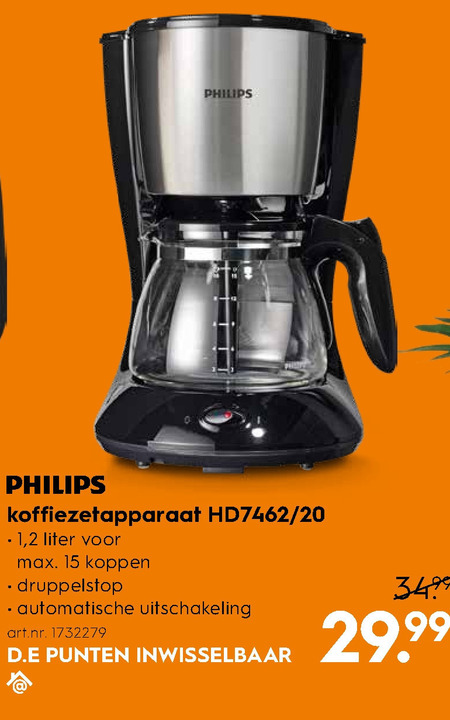 Philips   koffiezetapparaat folder aanbieding bij  Blokker - details