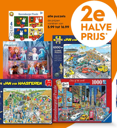 Jan van Haasteren   legpuzzel folder aanbieding bij  Blokker - details