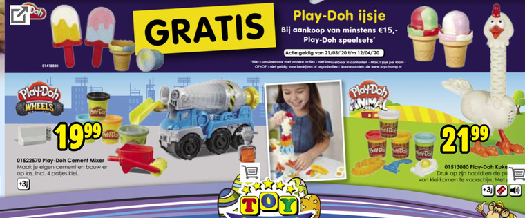 Play-Doh   kleispeelsets folder aanbieding bij  ToyChamp - details