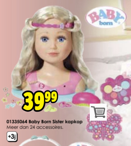 Baby Born   kappop folder aanbieding bij  ToyChamp - details