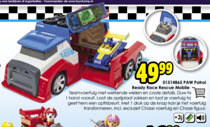 Paw Patrol   aktiefiguur folder aanbieding bij  ToyChamp - details