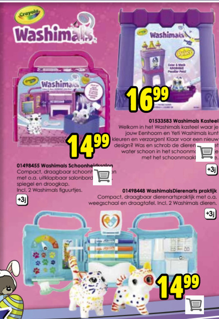 Washimals   poppetjes folder aanbieding bij  ToyChamp - details