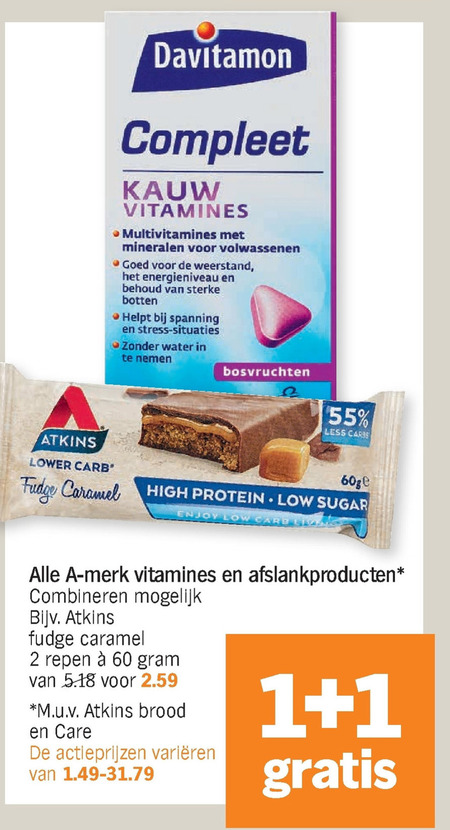 Lucovitaal   vitamine, afslankmaaltijd folder aanbieding bij  Albert Heijn - details