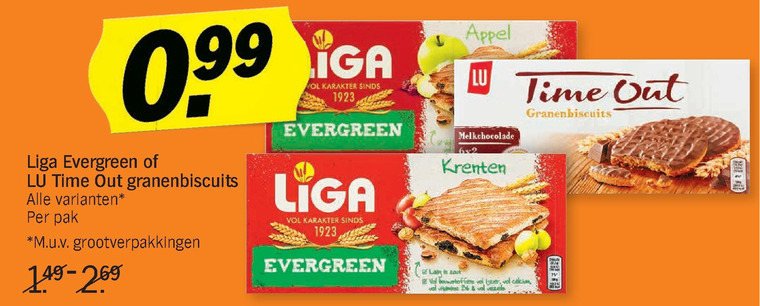 Liga   fruitbiscuit, biscuits folder aanbieding bij  Albert Heijn - details