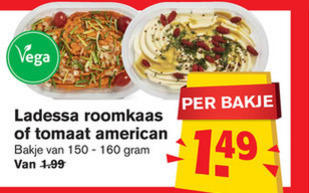 Ladessa   roomkaas, filet americain folder aanbieding bij  Hoogvliet - details