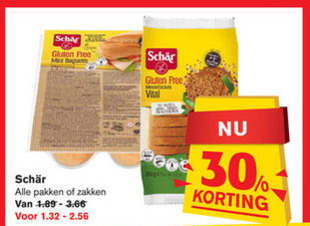 Schar   glutenvrijassortiment folder aanbieding bij  Hoogvliet - details