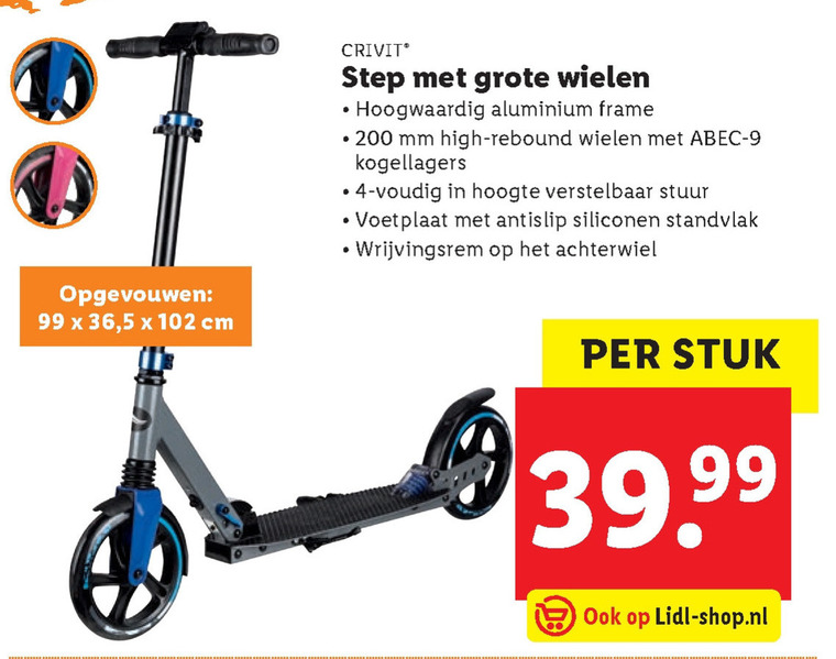 Crivit   step folder aanbieding bij  Lidl - details